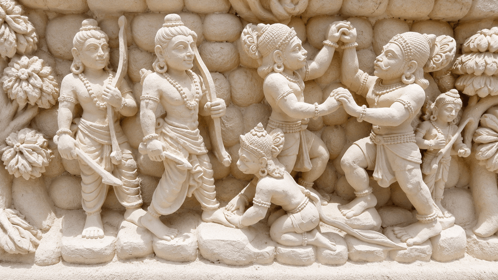 Handcrafted mythological stone sculpture