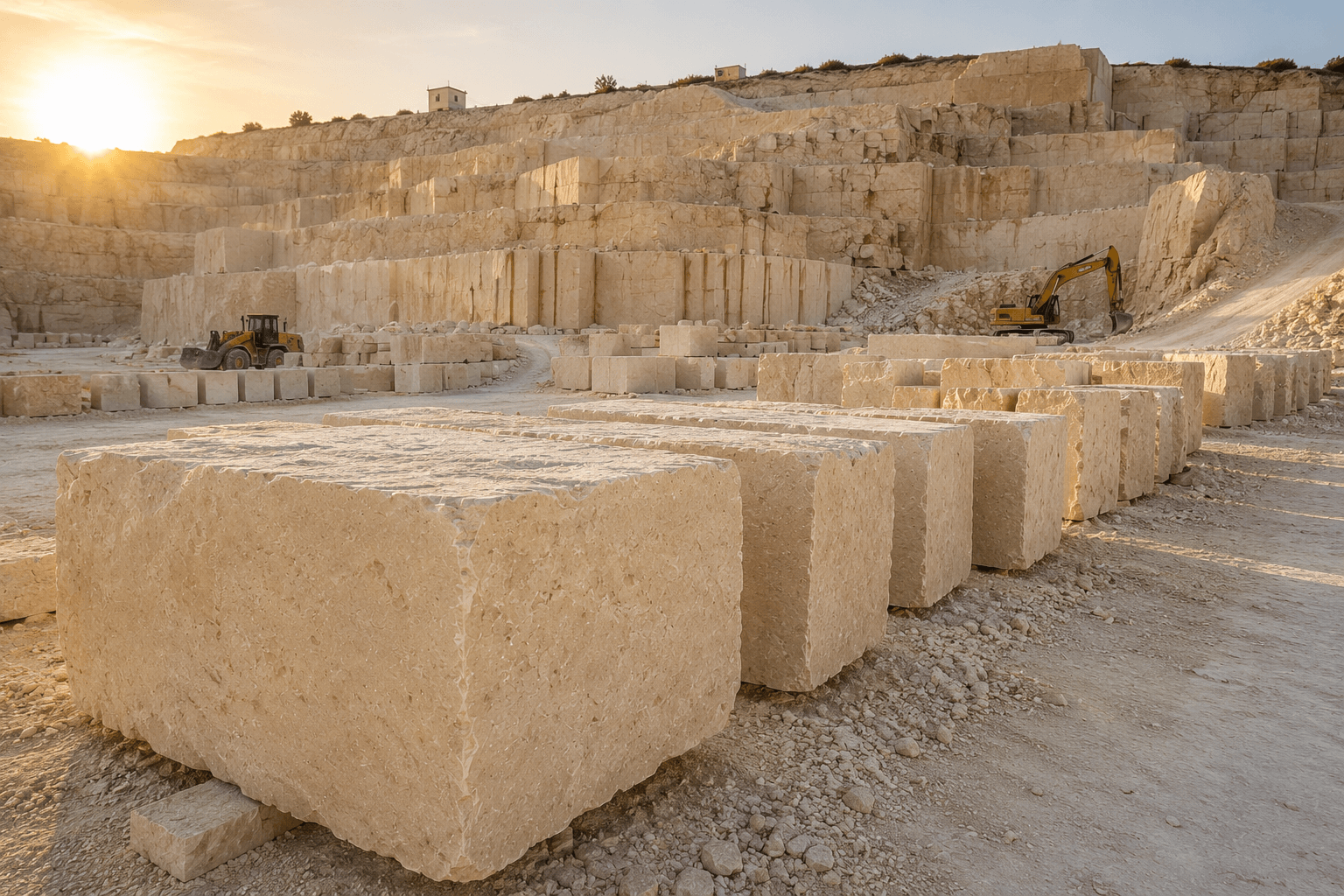 Building Limestone Blocks Porbandar Gujarat