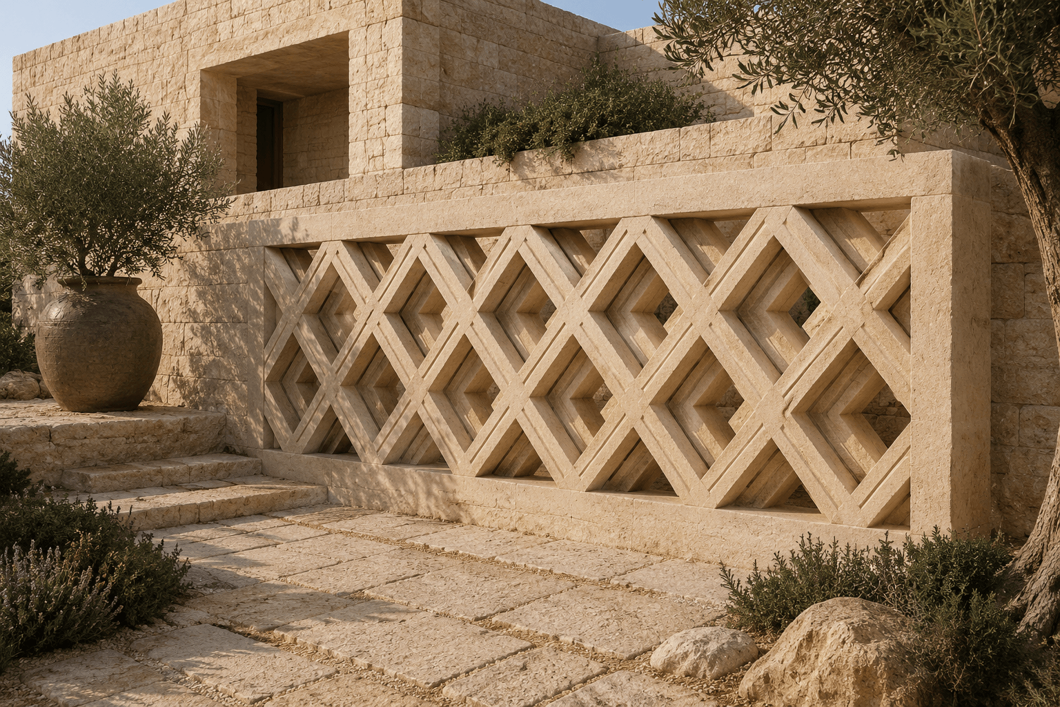 Limestone Jali Panels Handcrafted