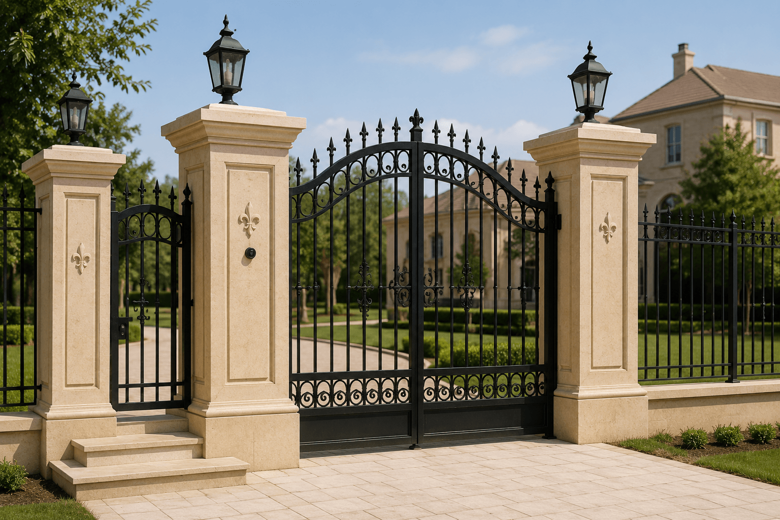 Luxury stone balustrade railing