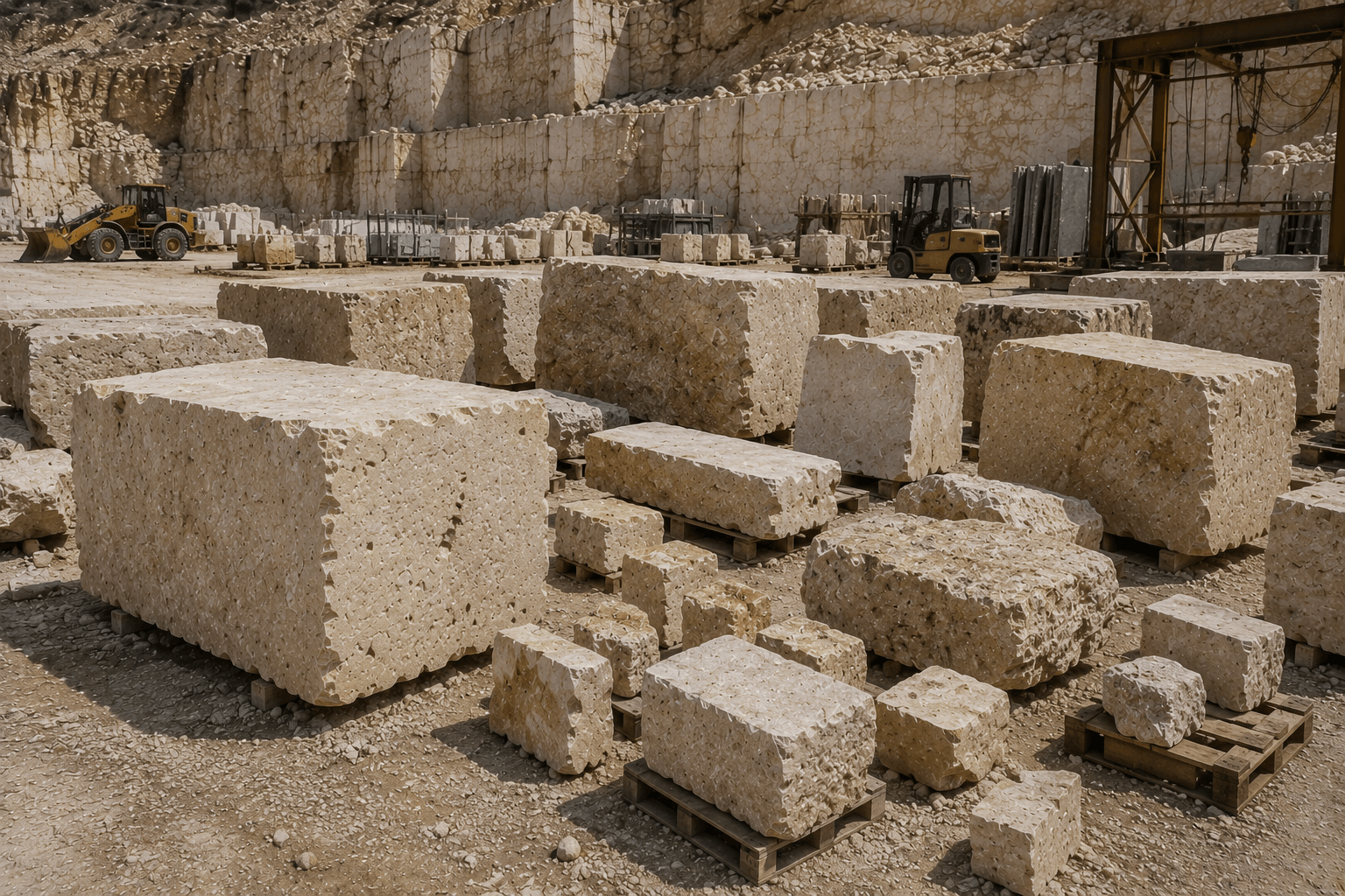 Stone production yard Micron Minerals
